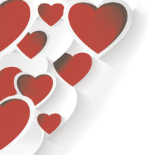 KORREKT WEB Szerelem 3D Hearts szalvéta 20 db-os 33x33 cm papírárú, csomagoló és tárolóeszköz
