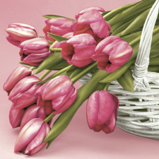 KORREKT WEB Tulipán Falling szalvéta 20 db-os 33x33 cm party kellék
