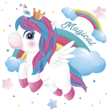 KORREKT WEB Unikornis Magical szalvéta 20 db-os 33x33 cm party kellék