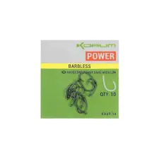  Korum XPERT Power barbless Hooks füles horog - 16 10db/csg horog