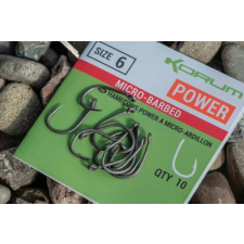 Korum Xpert power barbless hooks - size 8 horog