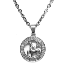  Kos-Horoszkóp medál lánccal, ezüst színű nyaklánc