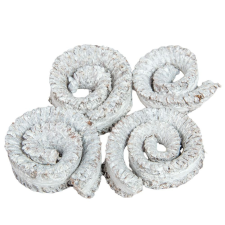  Kosszarv felezett zúzmarás 22dkg/csom dekorációs kellék