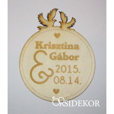  Köszönetajándék fából - poháralátét dekorációs kellék