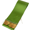  Koszorú szalag 9x200cm mohazöld-arany 2db/csom (db ár)