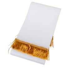  Koszorú szalag arany sima 14x200cm 10db/csom (db ár) dekorációs kellék