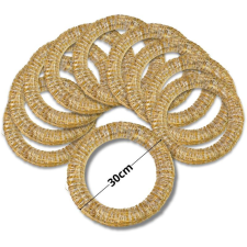  Koszorúalap szalma 30cm 10db/csomag - OKOSÁR! dekorációs kellék