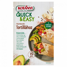 Kotányi Quick & Easy fűszerkeverék tortillához 20 g alapvető élelmiszer