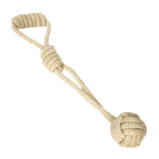  kötél labdás dobójáték kutyáknak – természetes pamutból játék kutyáknak