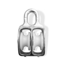  Kötélcsiga két görgővel, fix 40 (D10) Vz. barkácsolás, csiszolás, rögzítés