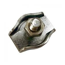  Kötélszorító szimpla d=2 horganyzott barkácsolás, csiszolás, rögzítés