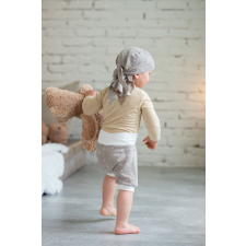  Kötős fejkendő, madár, homokszínű babasapka, sál