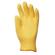  KÖTÖTT VASTAG SÁRGA KEVLAR KESZTYŰ, VÁGÁSBIZTOS, HŐÁLLÓ (9)