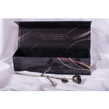  Kovácsoltvas örök rózsa díszdobozban ARANY ANTIK CLASSIC ajándéktárgy