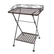  Kovácsoltvas tálca asztal kerti bútor