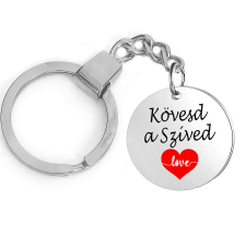  Kövesd a szíved (2) kulcstartó, választható több formában és színben kulcstartó