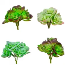  Kövirózsa (Echeveria) | Beszúrható élethű mű szukkulens terráriumba – 10 cm kisállatfelszerelés