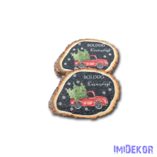  Közepes fahasáb 5db/csomag 6x8cm - Fekete Autós dekorációs kellék