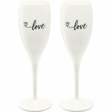 Koziol pohárkészlet LOVE felirattal  , 2 részes üdítős pohár