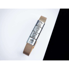  Közös életünk 4 egyedi medálos MoMents rosé színű acél karkötő karkötő