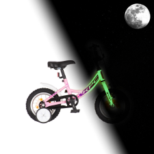 KPC KPC FluoBike Kitty cicás VILÁGÍTÓS 12 rózsaszín fluoreszkáló gyermek kerékpár gyermek kerékpár