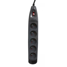KRAFT&DELE Elektromos hosszabbító védelemmel, Kraft&Dele KD4004, 3m, 5 aljzat hosszabbító, elosztó