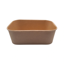 Kraft salátás doboz, papír+PE, 1000 ml, kraft | 50 db/cs papírárú, csomagoló és tárolóeszköz