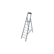 KRAUSE 124227 Monto SePro S 8 fokos lépcsőfokos állólétra, eloxált /8kg;2,55m/ létra és állvány