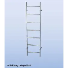 KRAUSE 815965 aknalétra tüzihorganyzott acél 9 fokos belső sz 400 mm létra és állvány