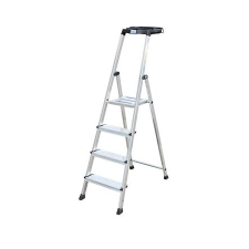 KRAUSE állólétra, 4 lépcsőfokos, alumínium, multigrip-system, krause "secury" 126528 létra és állvány