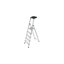 KRAUSE állólétra, 5 lépcsőfokos, alumínium, multigrip-system, krause &quot;secury&quot; 126535 létra és állvány