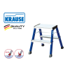 KRAUSE Fellépő ALU lépcsőfokos két oldalon járható gurulós 2x2 kék - ROLLY
