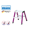 KRAUSE Fellépő ALU lépcsőfokos két oldalon járható gurulós 2x2 Pink - ROLLY