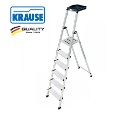 KRAUSE Létra ALU lépcsőfokos álló 1x 6 fokos - Krause Monto SECURY létra és állvány