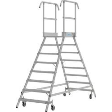 KRAUSE Stabilo két oldalon járható gurítható dobogó, 2x8 (821126) létra és állvány