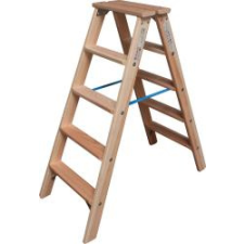 KRAUSE Stabilo lépcsőfokos két oldalon járható fa létra 2x5 (818423) létra és állvány