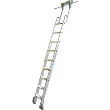 KRAUSE Stabilo lépcsőfokos polclétra csősínes rendszerrel, 1x9 (819345) létra és állvány