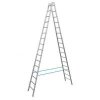 KRAUSE Stabilo létra, két oldalon járható, létrafokos 2x16 (801746)