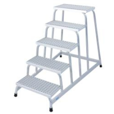 KRAUSE Stabilo szerelődobogó rácsos lépcsőfokkal 1x5 (805355) létra és állvány