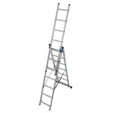 KRAUSE Többcélú létra 3x7 fokos (alu) KRAUSE 030375 létra és állvány