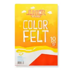 Kreatív Junior filc lapok A/4, piros, 10 db/csomag dekorációs kellék