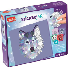 Kreatív matricás készlet, MAPED CREATIV "Sticker' Art", állatok puzzle, kirakós