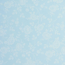 Kreativpartner Dekorgumi rózsás - pasztel kék-fehér - 60x40cm dekorgumi