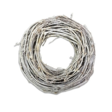 Kreativpartner Koszorú - Fehér vesszőkoszorú - 24cm dekorációs kellék