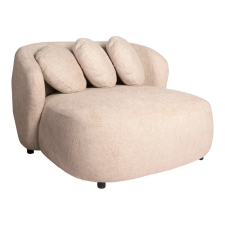  Krém lounge fotel díszpárnákkal – modern design karosszék nappaliba bútor