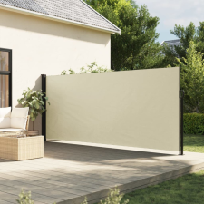 krémszínű behúzható oldalsó napellenző 180 x 600 cm kerti bútor
