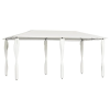  Krémszínű pavilon oszlop takarókkal 2,98x5,3x2,59 m 160 g/m²