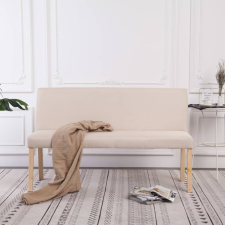  krémszínű poliészter pad 139,5 cm bútor