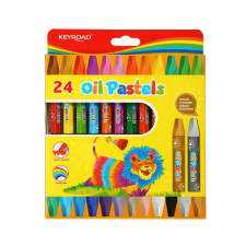  Kréta olajpasztell, 74 x 10 mm, 24 db/doboz, Keyroad pasztellkréta
