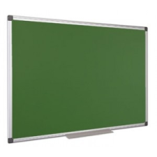  Krétás tábla, zöld felület, nem mágneses, 60x90 cm, alumínium keret információs tábla, állvány
